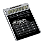 Own-design desk calculator with insert without holes, small 2