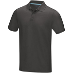 Graphite short sleeve men’s GOTS organic polo 1