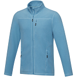 Amber men's GRS recycled full zip fleece jacket 1