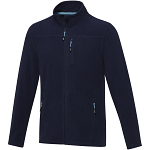 Amber men's GRS recycled full zip fleece jacket 1