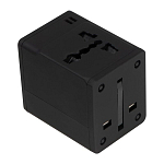Rubberized travel adapter 1