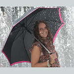 Pongee umbrella , automatic 4