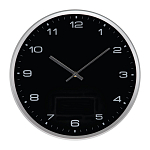 Wall clock with silver frame 1