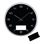 Wall clock with silver frame 2