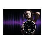 Wall clock with silver frame 4