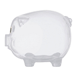 Transparent piggy bank 1