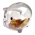 Transparent piggy bank 4