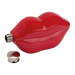 Lip shaped hip flask 1