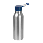 Metal drinking bottle with silicone lid 1