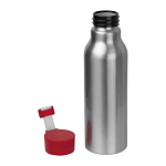 Metal drinking bottle with silicone lid 1