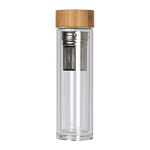 Glass bottle with bamboo lid 3