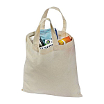 Cotton bag with short handles 1