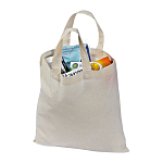 Cotton bag with short handles 2