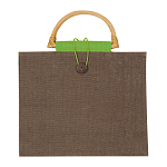 Jute bag with bamboo grip 1