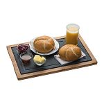 Serving Board, slate/wood  3