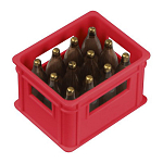 Bottle opener in the shape of a beer crate 1