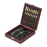 Wine set in wooden box 2