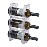  Plastic wine rack for three bottles 1