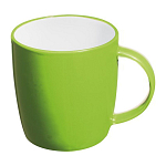 Ceramic cup, white inside and coloured outside 1