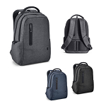 RE-BOSTON. 2Tone recycled nylon waterproof laptop backpack with 210D recycled polyester compartment 1