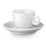 PRESSO. Ceramic coffee cup and saucer 1