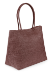 Nirfe, Zipped, synthetic shopping bag with medium long handle 1
