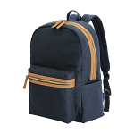 Recycled canvas backpack with padded notebook compartment 1