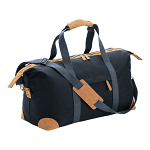 Recycled canvas duffle bag. adjustable and removable shoulder strap with metal buckles 1