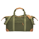 Recycled canvas duffle bag. adjustable and removable shoulder strap with metal buckles 4