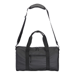 Water resistant polyester duffle bag. adjustable and removable shoulder strap with buckle 4