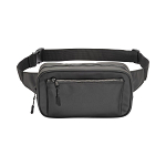 Water resistant polyester  waistbag. front pocket with zipper and adjustable belt 2