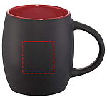 Hearth 400 ml ceramic mug with wooden coaster 4