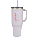 Sydney 1200 ml double wall RCS certified copper vacuum insulated tumbler with straw 4