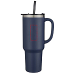 Sydney 1200 ml double wall RCS certified copper vacuum insulated tumbler with straw 4