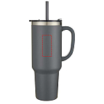 Sydney 1200 ml double wall RCS certified copper vacuum insulated tumbler with straw 4