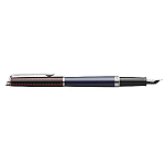 Hemisphere colour blocking fountain pen with palladium trim (blue ink) 4