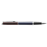 Hemisphere colour blocking rollerball pen with palladium trim (black ink) 4