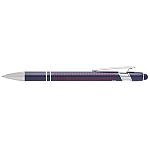 Kish ballpoint pen with silver finish (blue ink) 4
