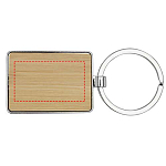 Neta bamboo rectangular keychain 4