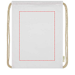 Orissa 100 g/m² organic cotton drawstring bag 5L 3