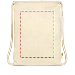 Orissa 100 g/m² organic cotton drawstring bag 5L 4