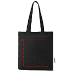 Madras 140 g/m2 GRS recycled cotton tote bag 7L 4