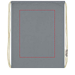 Oregon 140 g/m² GRS recycled cotton drawstring bag 3
