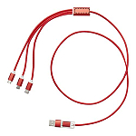 Versatile 5-1 recycled aluminium charging cable 4