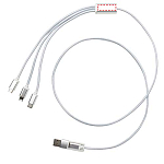 Versatile 5-1 recycled aluminium charging cable 4