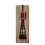 SCX.design C38 40W 5-in-1 rPET light-up logo charging cable with squared wooden casing 4