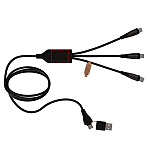 SCX.design C50 5-in-1 fast charging 100W/5A cable with digital display 3