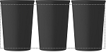 Pahar PLA perete dublu 350ml 2