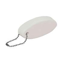 Oval floating pu key ring