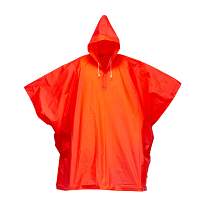 Water-resistant pvc (400 g) poncho, supplied in a bag. one size